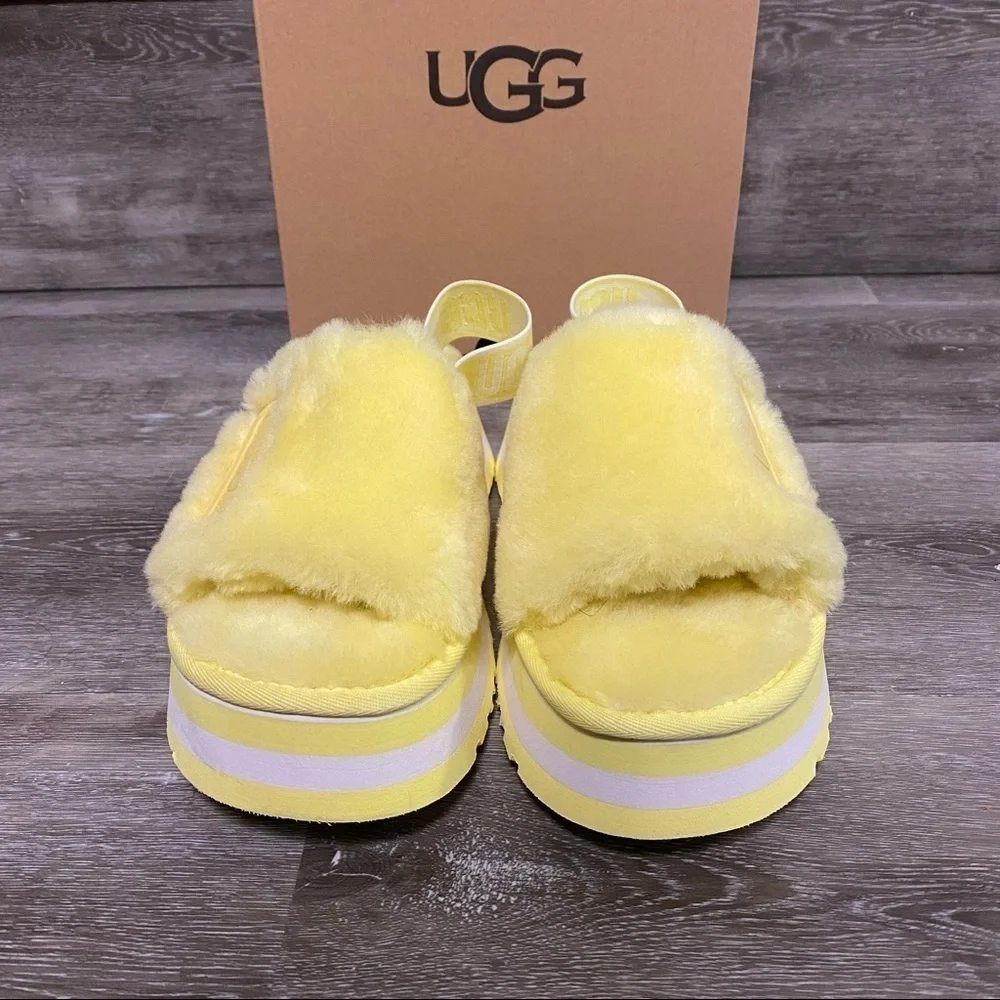 UGG | Disco Slide In Margarita Yellow NEW In Box Size 6